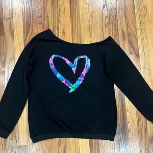 Craaazy Sweatshirt for Women One Shoulder‎ Slanted Shoulder Tops Oversized, M